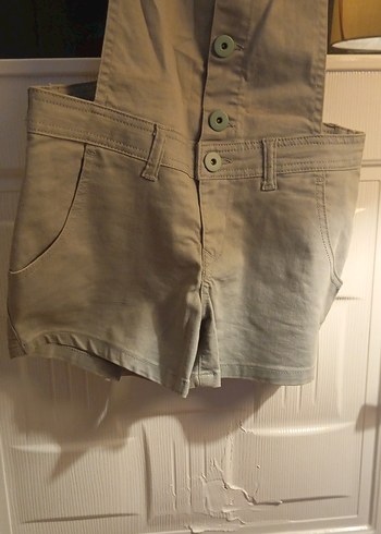 Bej Kısa Askılı Kot Tulum (J.WARGAS THE ORIGINAL - Görsel 12