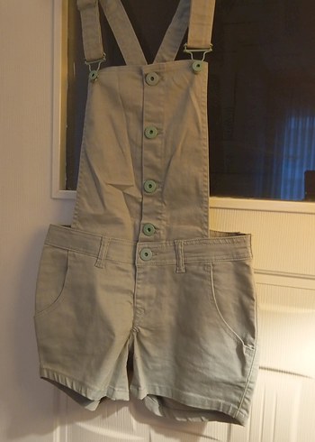 Bej Kısa Askılı Kot Tulum (J.WARGAS THE ORIGINAL - Görsel 2