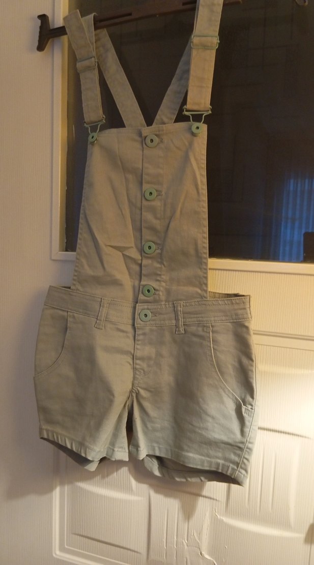 Bej Kısa Askılı Kot Tulum (J.WARGAS THE ORIGINAL - Görsel 2