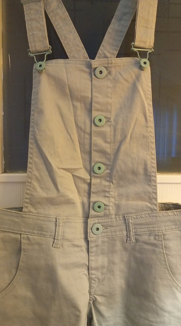 Bej Kısa Askılı Kot Tulum (J.WARGAS THE ORIGINAL - Görsel 3