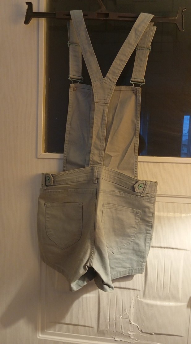 Bej Kısa Askılı Kot Tulum (J.WARGAS THE ORIGINAL - Görsel 5