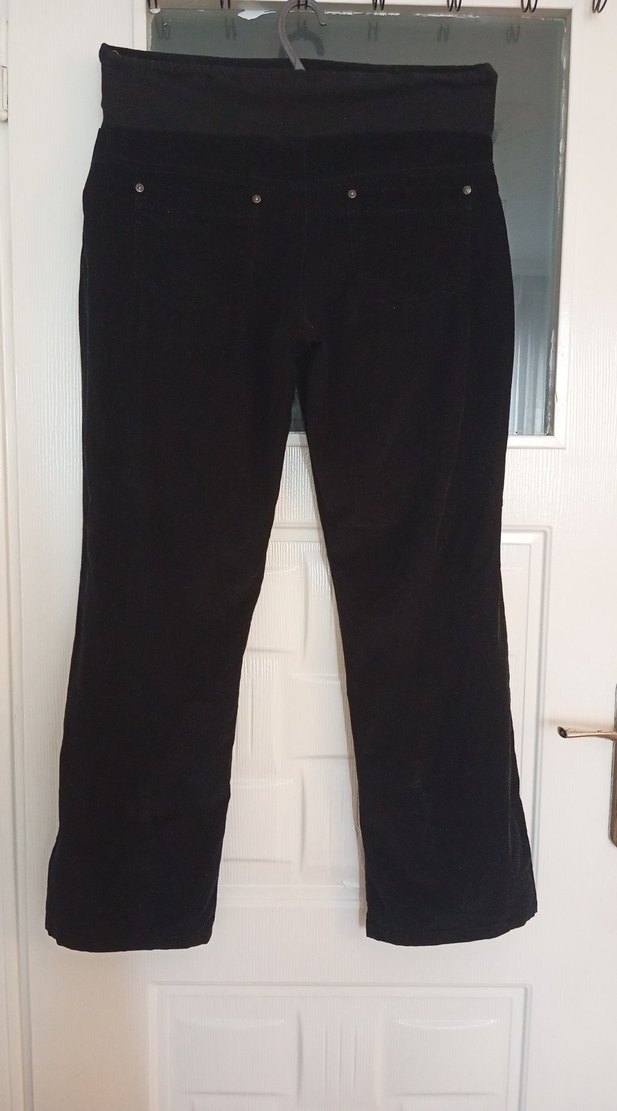 Siyah Süet Hamile Pantolonu - Görsel 4
