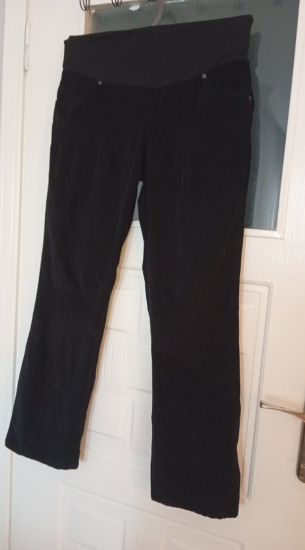 Siyah Süet Hamile Pantolonu - Görsel 3