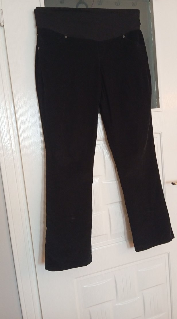Siyah Süet Hamile Pantolonu - Görsel 2