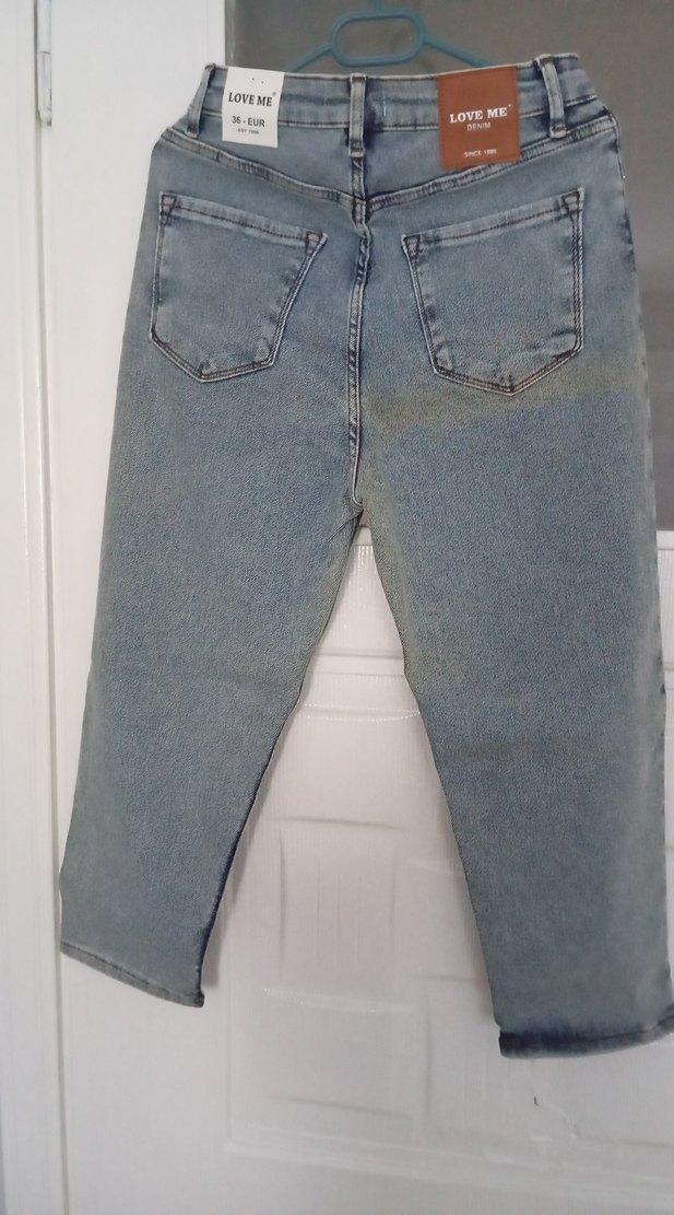 LOVE ME DENİM Gri Kadın Jean Kot Pantolon - Görsel 4