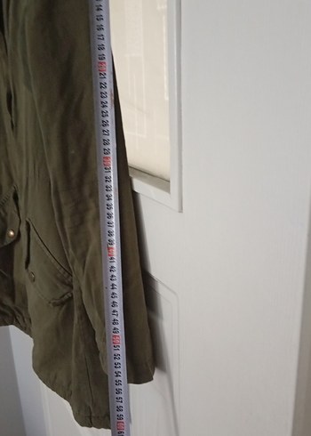 Düğmeli Pembe Kürklü Midi Kadın Ceket - Görsel 9