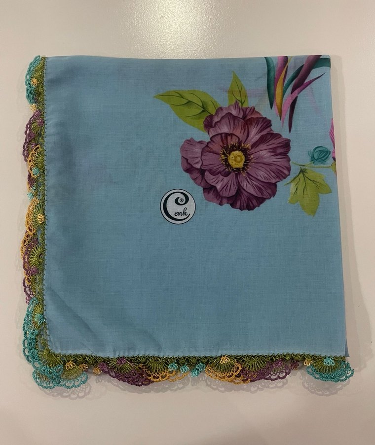 Dantel Detaylı Çok Renkli Kadın Yazma - Görsel 3