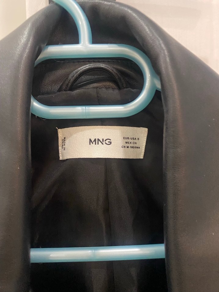 Kadın Siyah Deri Biker Ceket - Görsel 3