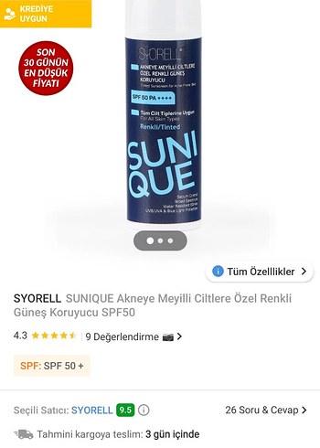 Syorell Renkli Güneş Koruyucu SPF50 PA++++ - Görsel 2