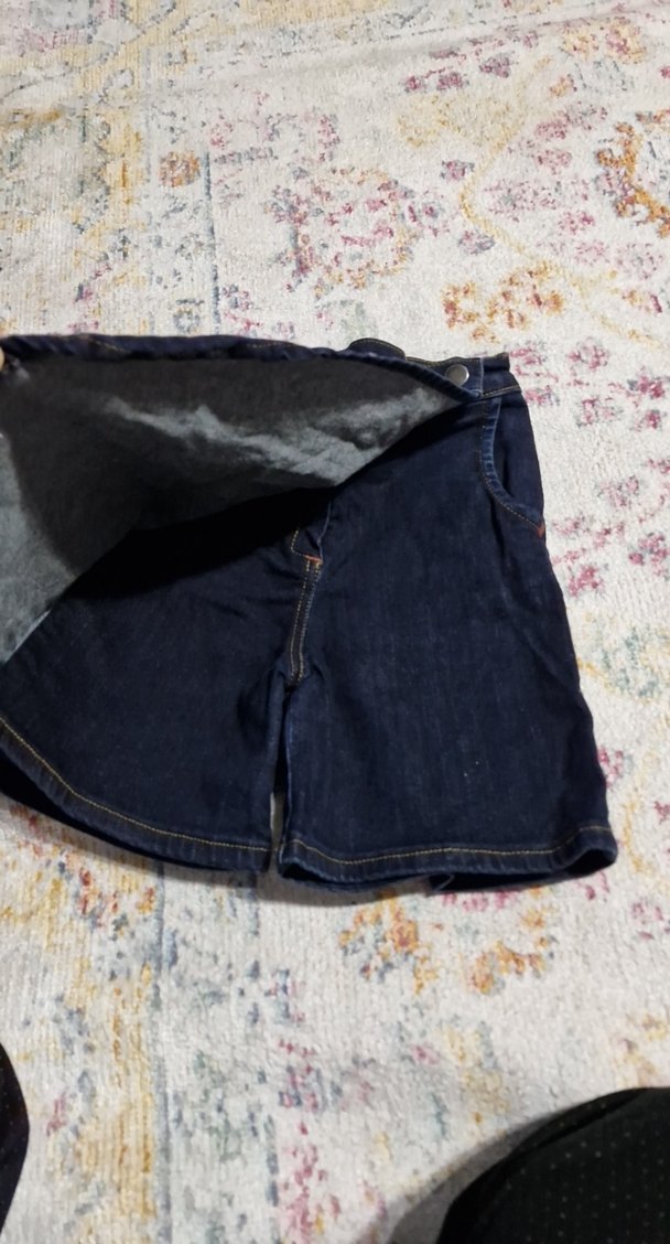 Kız Çocuk Kot Etekler, Düğmeli, Rahat Kesim - Görsel 3