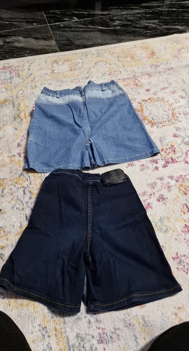 Kız Çocuk Kot Etekler, Düğmeli, Rahat Kesim - Görsel 2