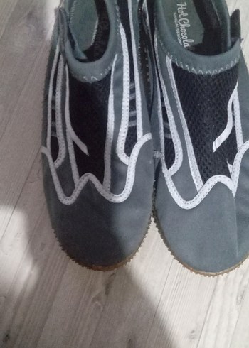 Gri Erkek Kaymaz Su Ayakkabısı Velcro - Görsel 2