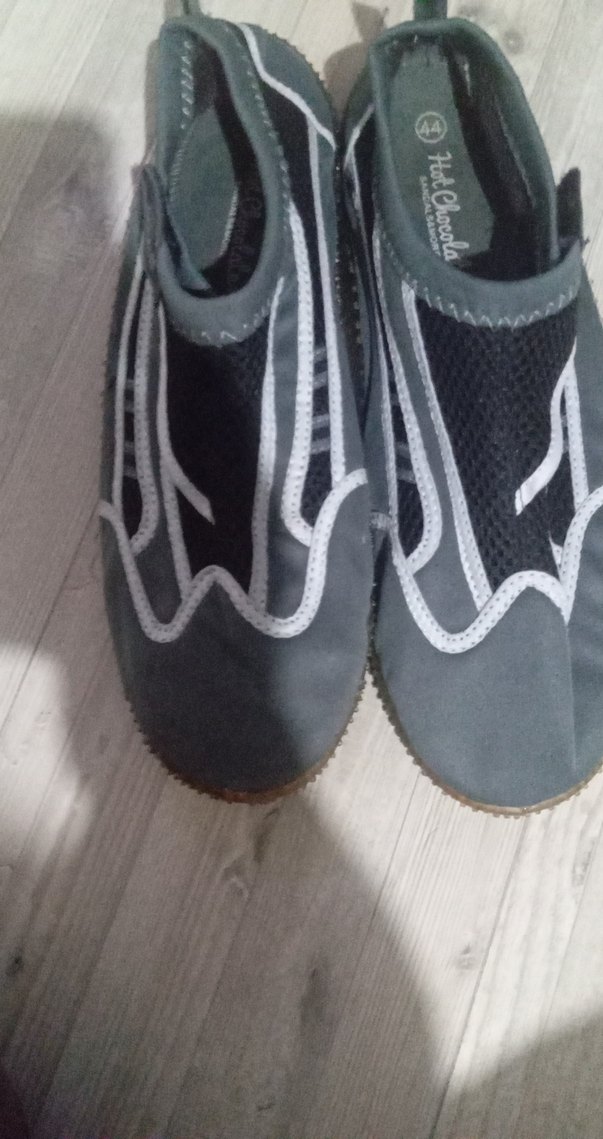 Gri Erkek Kaymaz Su Ayakkabısı Velcro - Görsel 2