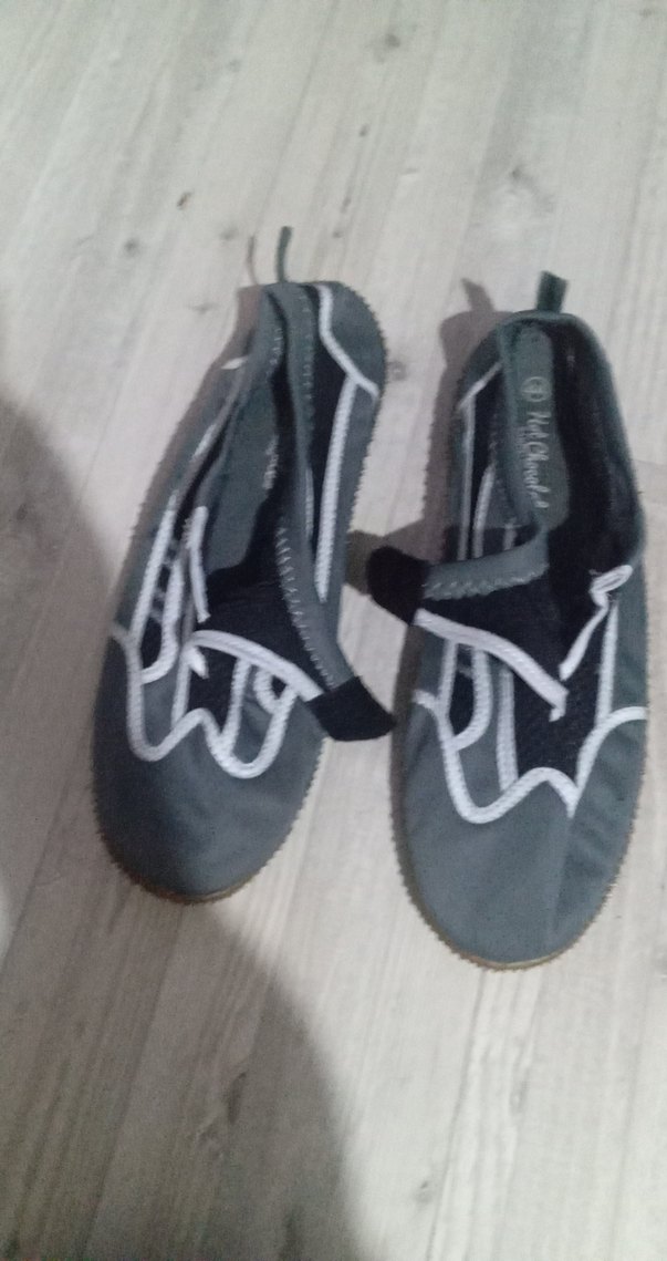 Gri Erkek Kaymaz Su Ayakkabısı Velcro - Görsel 3