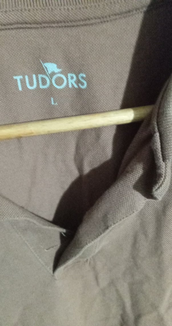 Erkek Yaka Kahverengi Keten Polo Tişört - Görsel 3