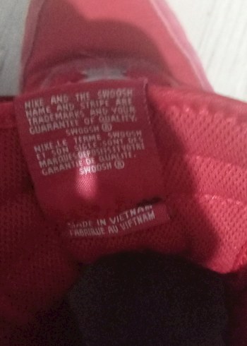 Orijinal Erkek Kırmızı Nike Air Süet Spor Ayakkabı - Görsel 4