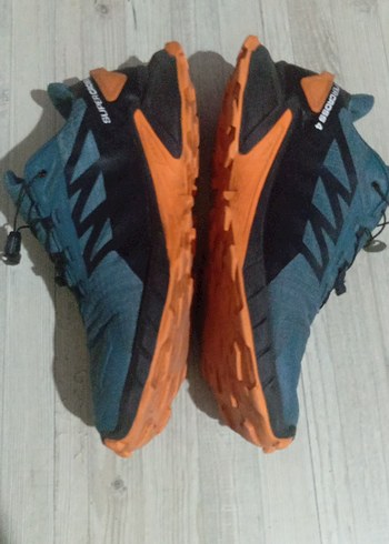 Orjinal Salomon Turuncu Siyah Mavi Erkek Outdoor Ayakkabı - Görsel 3