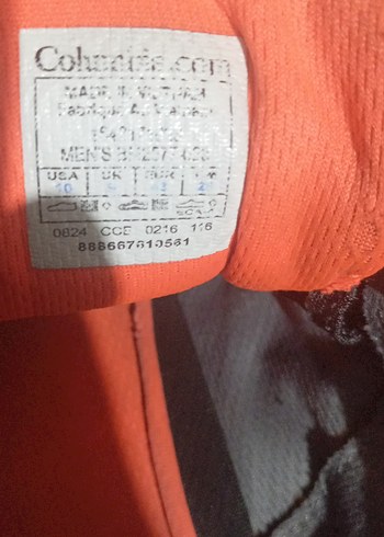 Orijinal columbia Gri Erkek Outdoor Spor Ayakkabısı Velcro - Görsel 6