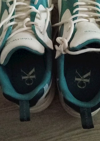 Erkek Calvin Klein Turkuaz Wedge Topuklu Spor Ayakkabı 43no - Görsel 7