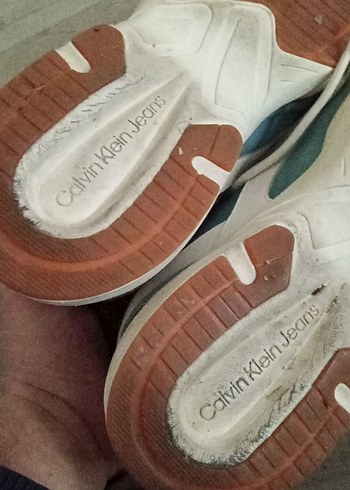 Erkek Calvin Klein Turkuaz Wedge Topuklu Spor Ayakkabı 43no - Görsel 5