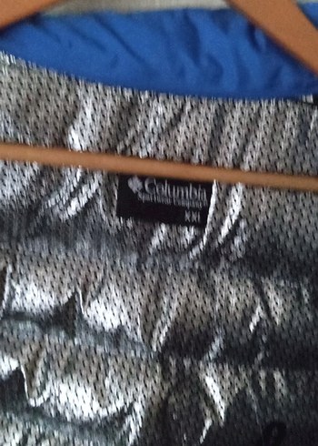 Orijinal Columbia Mavi Parlak Fermuarlı Erkek Mont - Görsel 4
