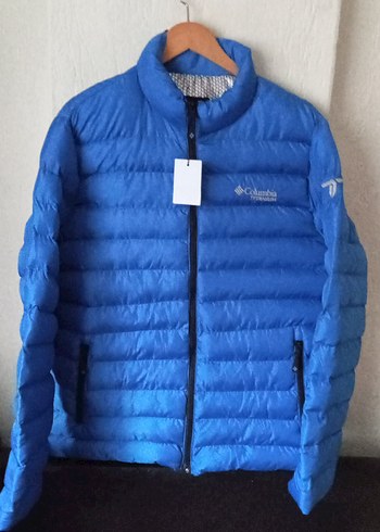 Orijinal Columbia Mavi Parlak Fermuarlı Erkek Mont - Görsel 2