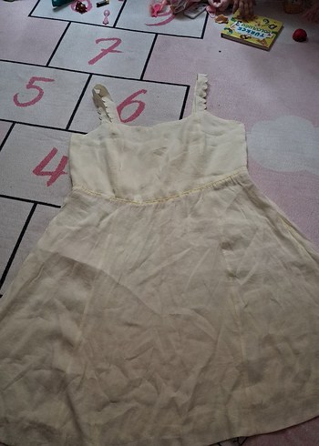 LC Waikiki sarı lcw Midi Elbise