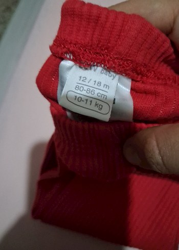 Kız Çocuk Kırmızı Pileli Tayt - Görsel 2