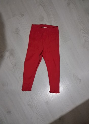 Kız Çocuk Kırmızı Pileli Tayt - Görsel 3