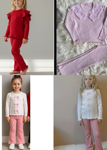 bebek yaka taytlı kız çocuk takım parlak taşlı bedenleri mevcut - Görsel 5