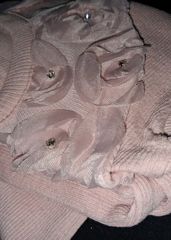 bebek yaka taytlı kız çocuk takım parlak taşlı bedenleri mevcut - Görsel 3