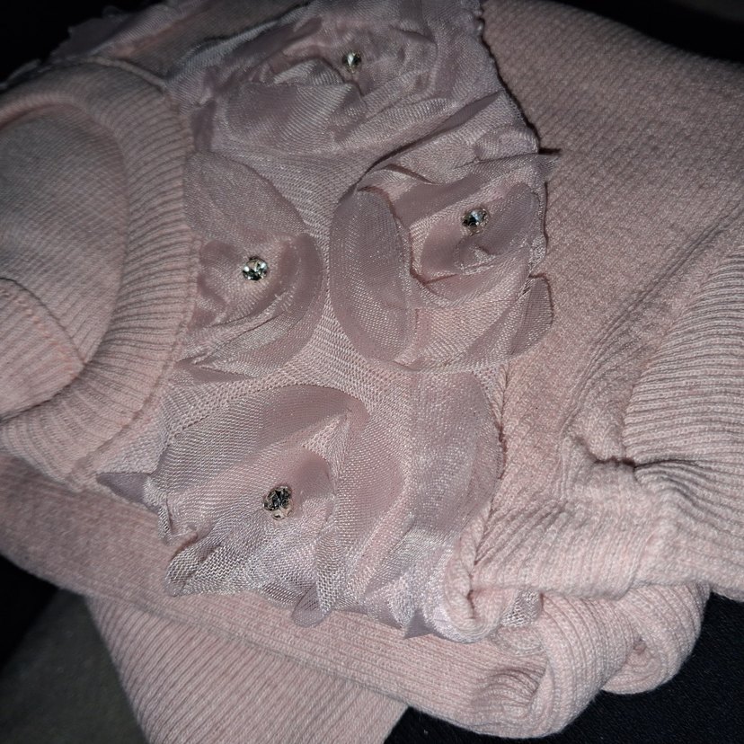 bebek yaka taytlı kız çocuk takım parlak taşlı bedenleri mevcut - Görsel 4