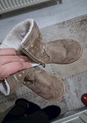 Kız Çocuk Kahverengi Süet Botlar - Görsel 6