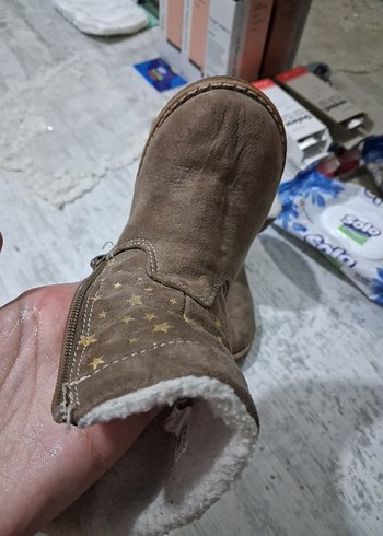 Kız Çocuk Kahverengi Süet Botlar - Görsel 3