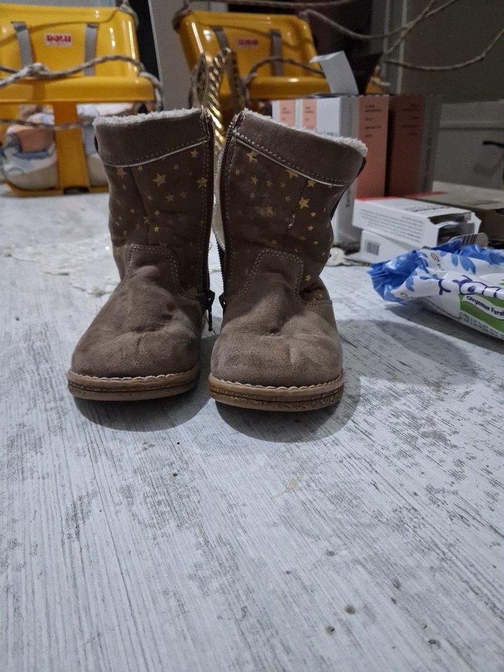 Kız Çocuk Kahverengi Süet Botlar - Görsel 2