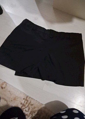 kilolu kız çocuk siyah şort etek - Görsel 4