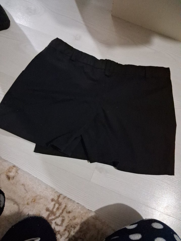 kilolu kız çocuk siyah şort etek - Görsel 4