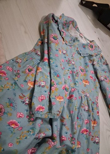 Çiçek Desenli Bohem Kız çocuk elbisesi lcw - Görsel 3