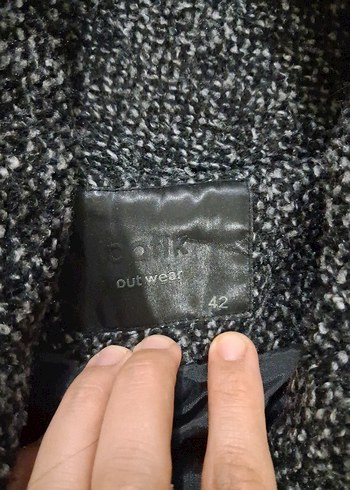 batik kadın mont kaban kemerli - Görsel 5