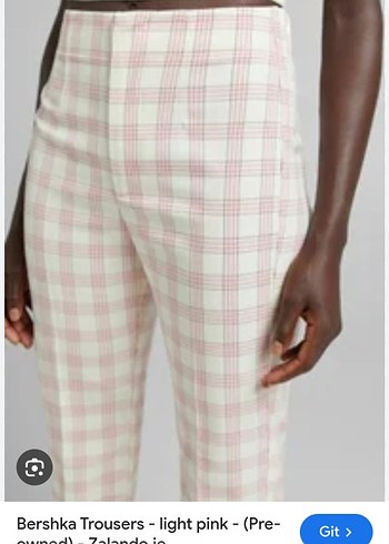 Bej Pilili Midi Kumaş Pantolon bershka 34 beden çook şık - Görsel 3