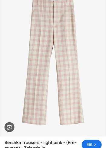 Bej Pilili Midi Kumaş Pantolon bershka 34 beden çook şık - Görsel 4