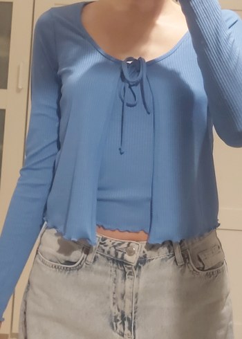 Uzun Kollu İnce Hırka Takımı - Görsel 3