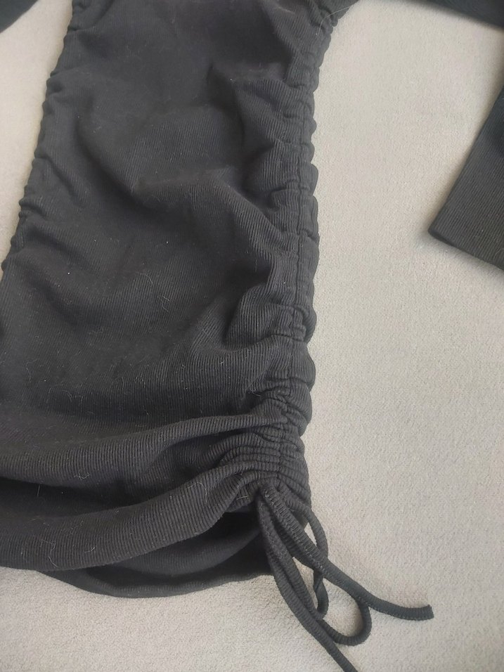 Siyah Kadın Uzun Kollu Triko  Elbise - Görsel 2