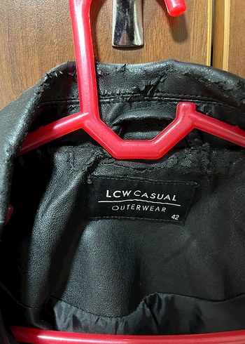 Siyah Deri Biker Ceket, Tokalı, Dar Kesim - Görsel 2