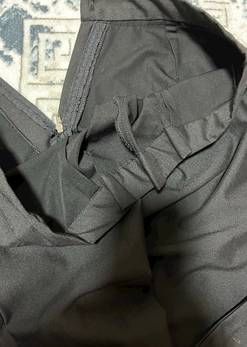 Kadın siyah kumaş pantolon - Görsel 4