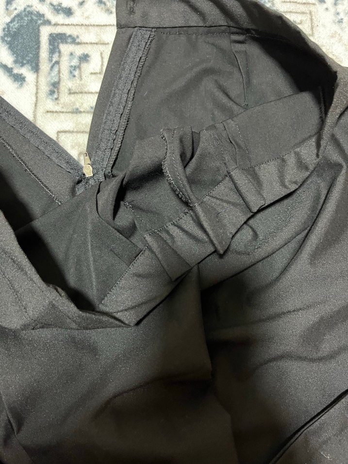 Kadın siyah kumaş pantolon - Görsel 4