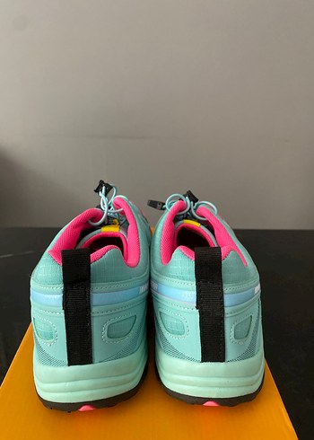 Turkuaz Renkli Bağcıklı erkek spor ayakkabı - Görsel 4
