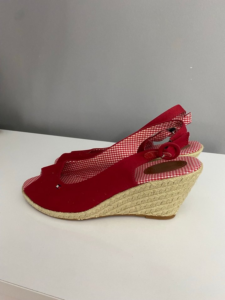 Kırmızı Kadın Dolgu Topuklu Ayakkabı - Görsel 5