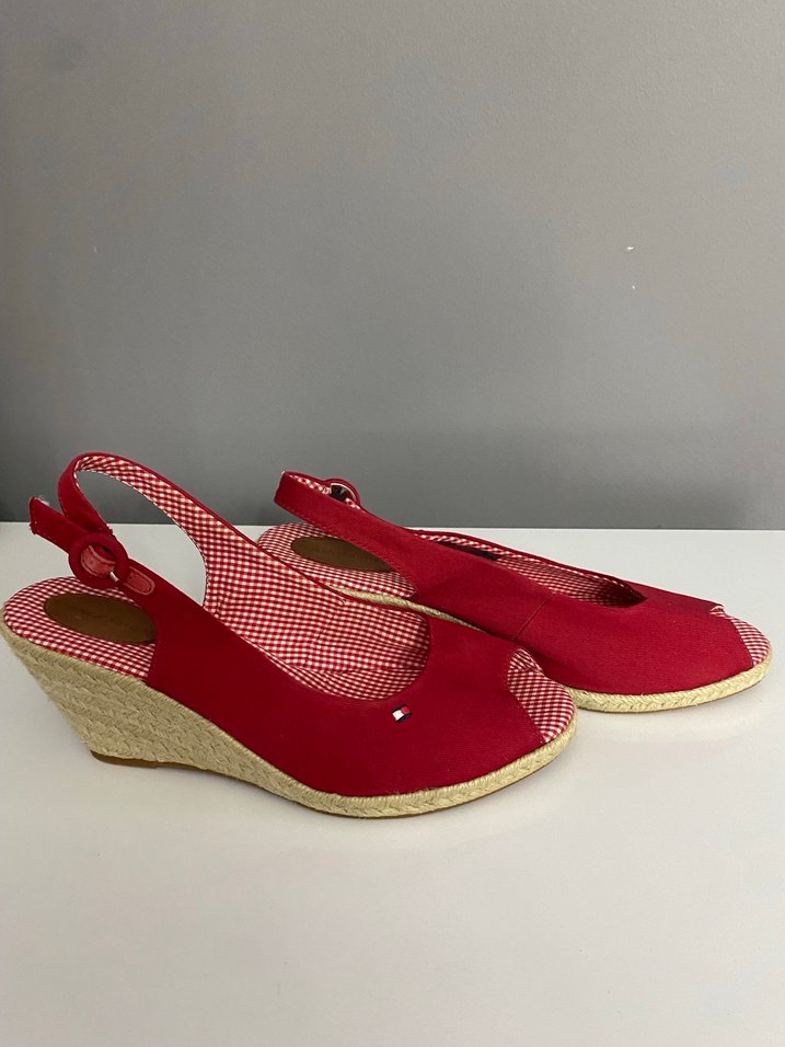 Kırmızı Kadın Dolgu Topuklu Ayakkabı - Görsel 2