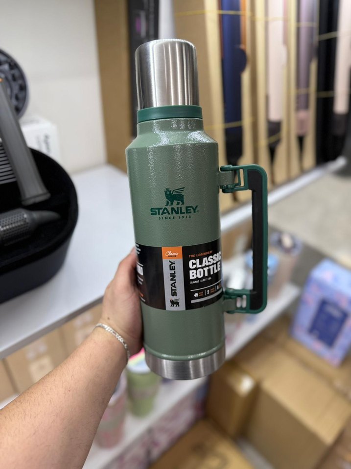 Stanley Parlak Haki Termos Şişe - Görsel 4
